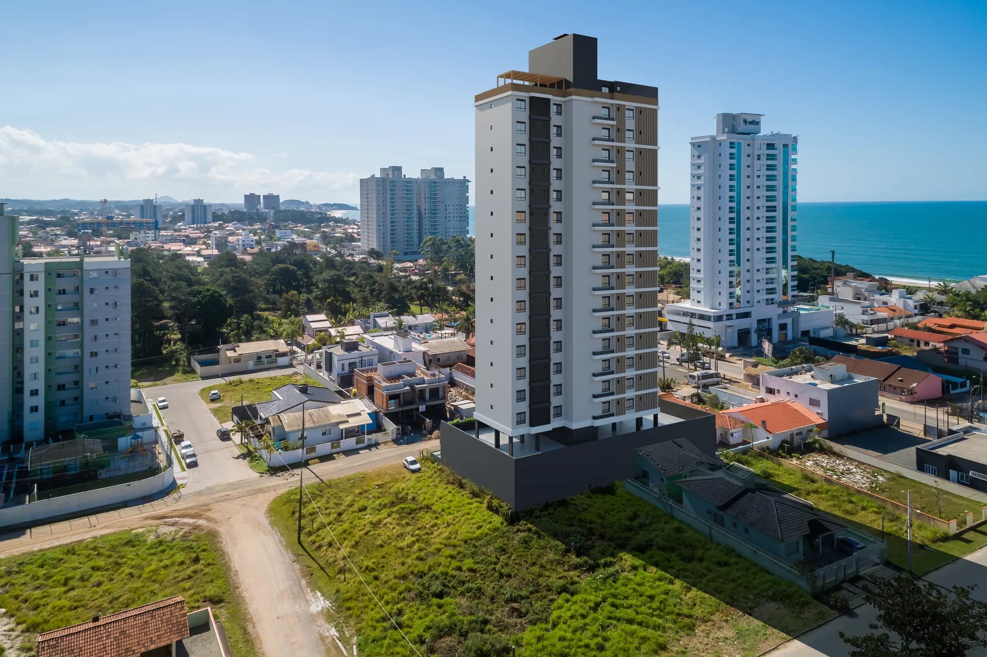 Implantação — vista aérea