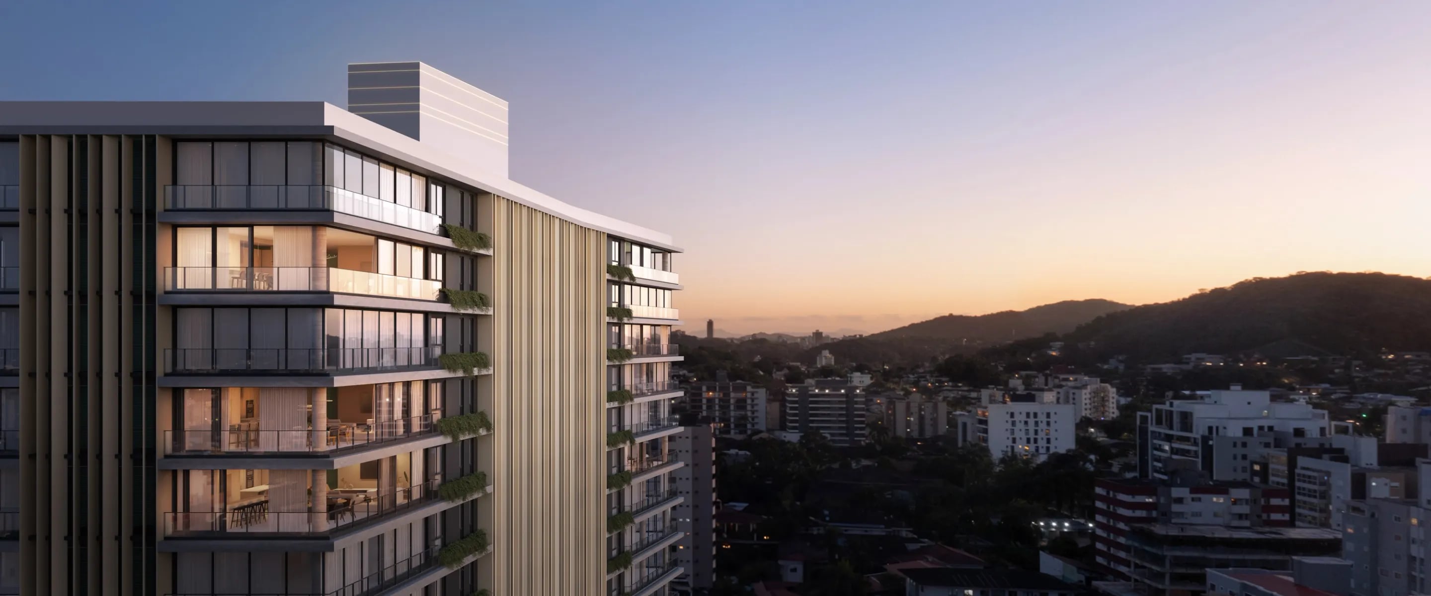 Vista aérea de um empreendimento Campos em Joinville